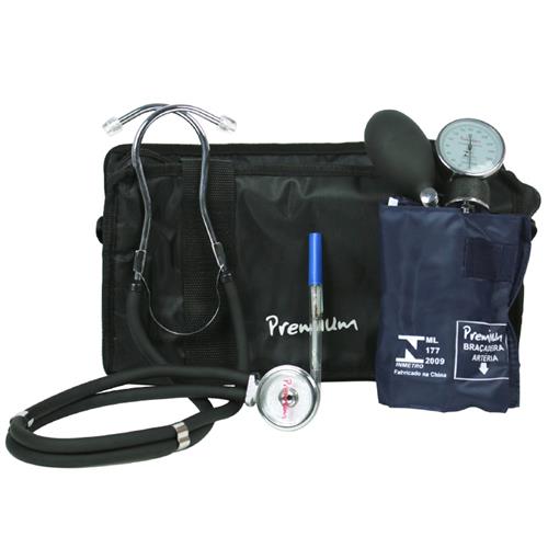 Kit-Academico-com-Estetoscopio-Rappaport-Preto-Premium