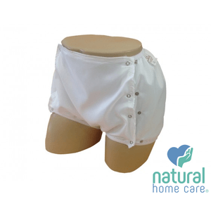 Calça Plástica com Botão Branca Natural Home Care