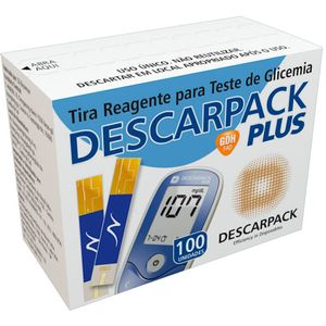 Tira Reagente Glicose Plus Descarpack