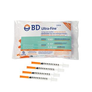 Seringa BD Ultra-Fine 1 ml com Agulha 30G 8x0,30mm