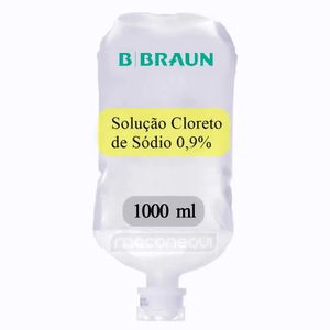 Solução Cloreto de Sódio 0,9% Frasco 1000ml B Braun