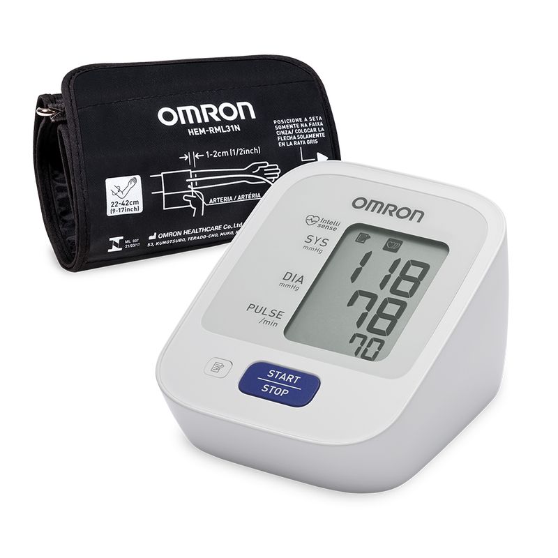 Monitor-de-Pressao-Arterial-de-Braco-OMRON-HEM-7122